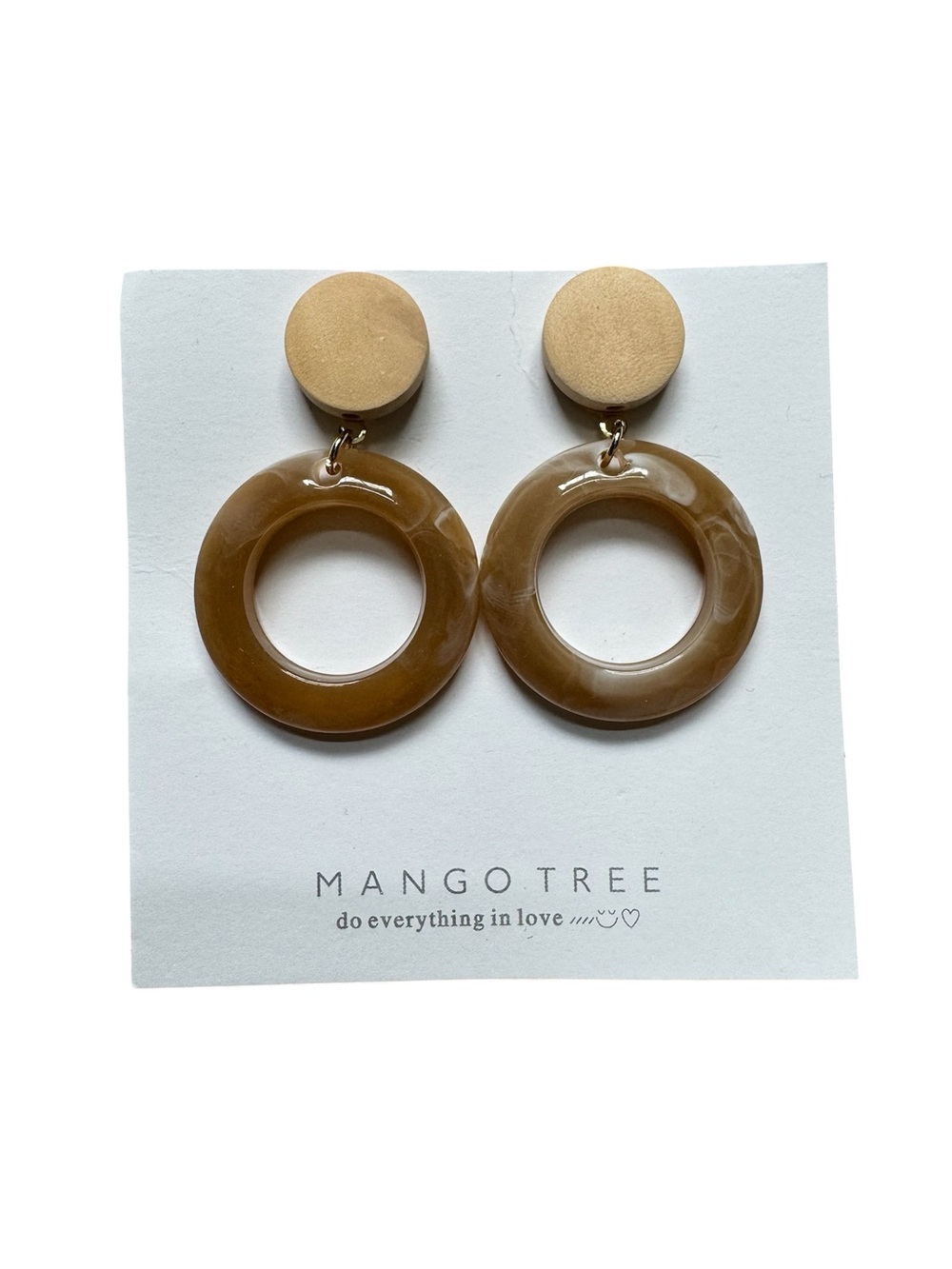 Mango Tree Stone Style Dangle Earrings